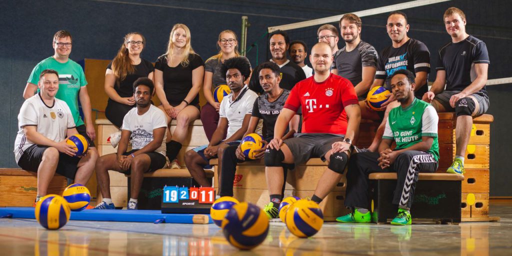 Volleyball Mannschaftsfoto